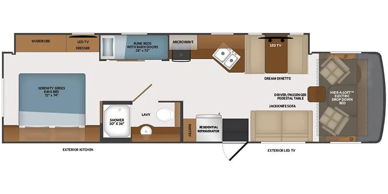 2024 Fleetwood Flex 34J floor plan