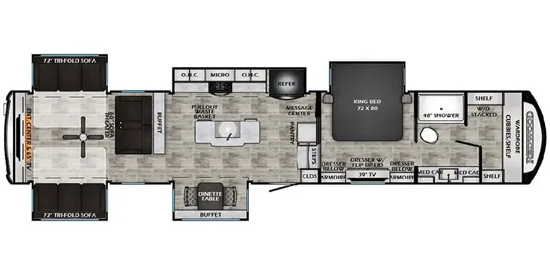 2027 Crossroads RV Redwood 415RD floor plan