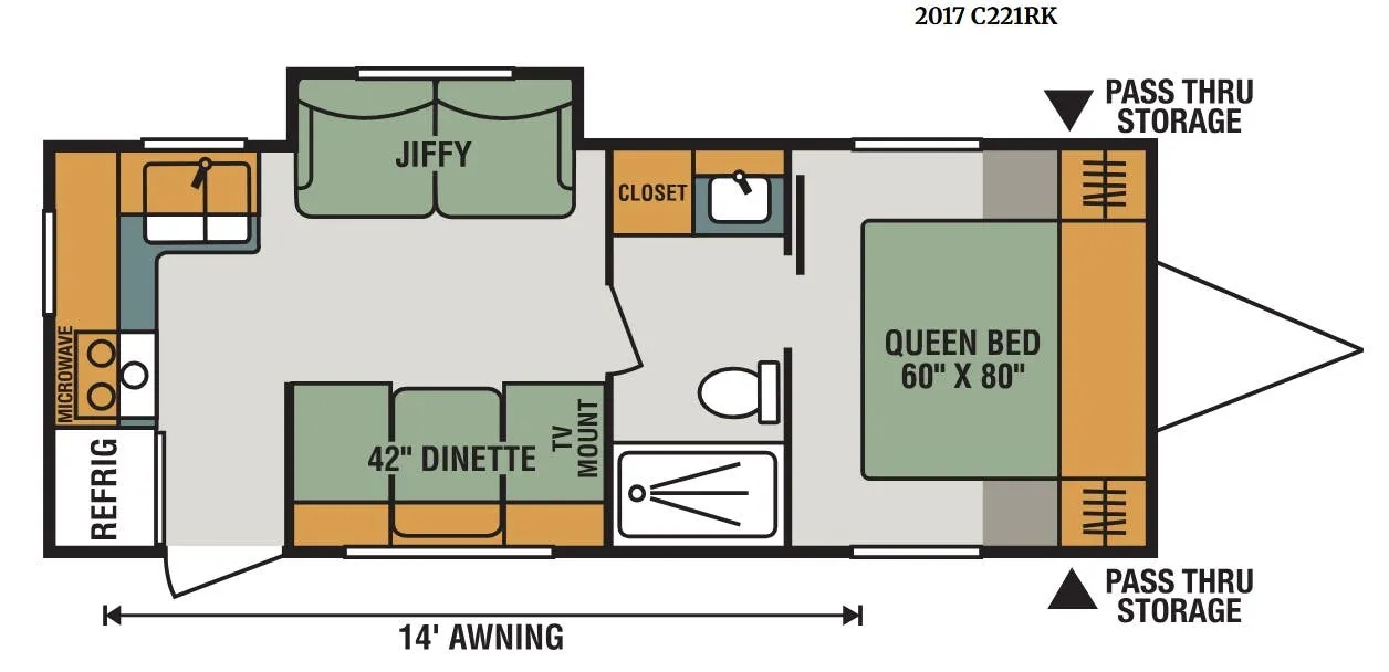 K-Z Connect C221RK floor plan