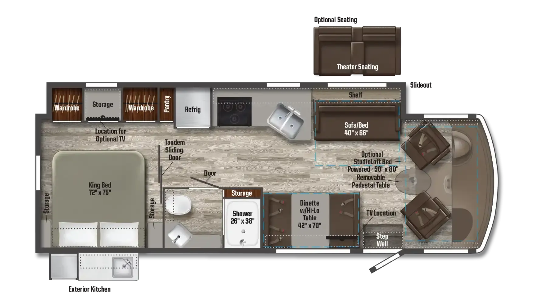 Winnebago Sunstar 29V floor plan
