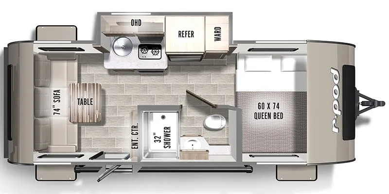 Forest River R-Pod RP-189 floor plan