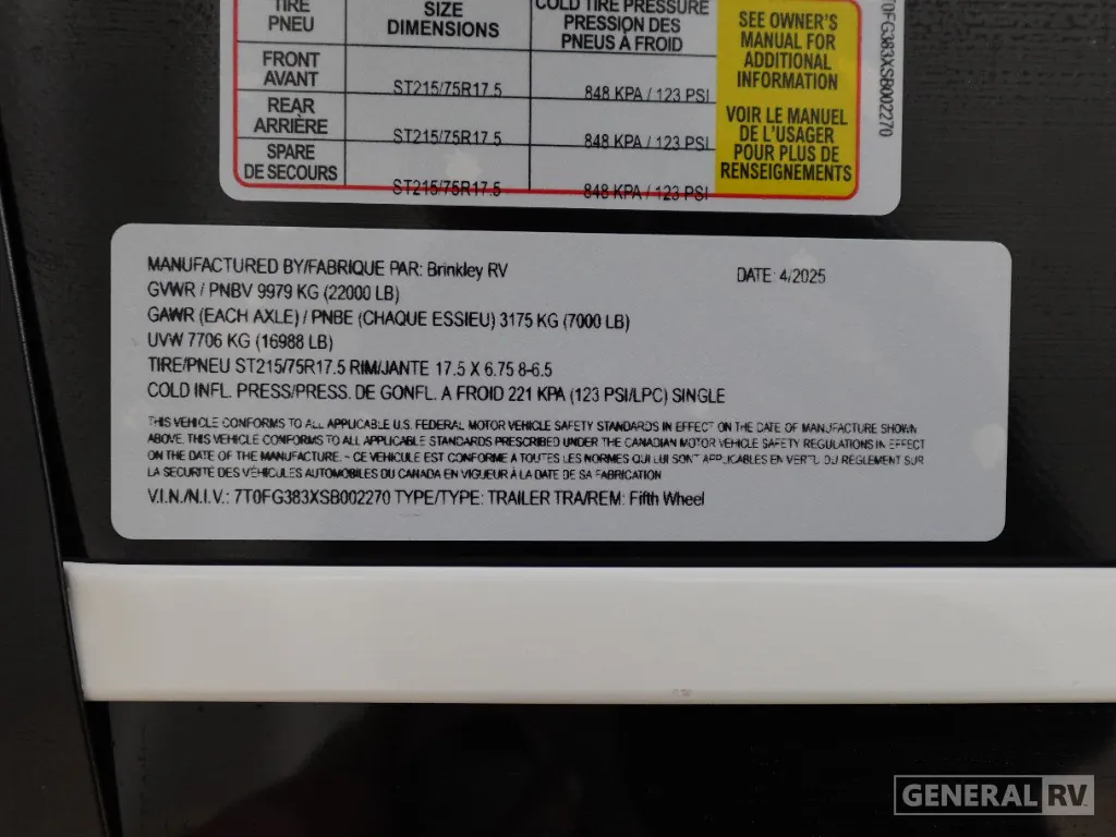 2025 Brinkley Model G 3250, Photos photo 42