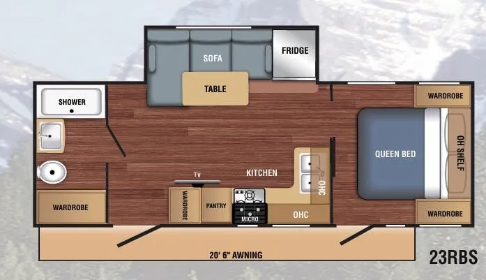 Braxton Creek LX 23RBS floor plan