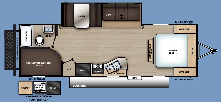 Coachmen Catalina Summit Series 8 8 261BHS floor plan