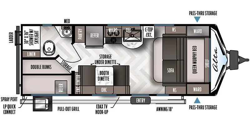 2022 East to West Alta 2100 MBH floor plan