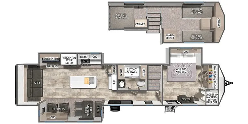 Palomino Puma 401RLFT floor plan