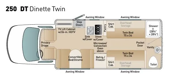 Coach House Platinum III 250 DT floor plan