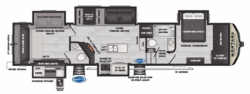 2021 Keystone Montana High Country 362RD floor plan