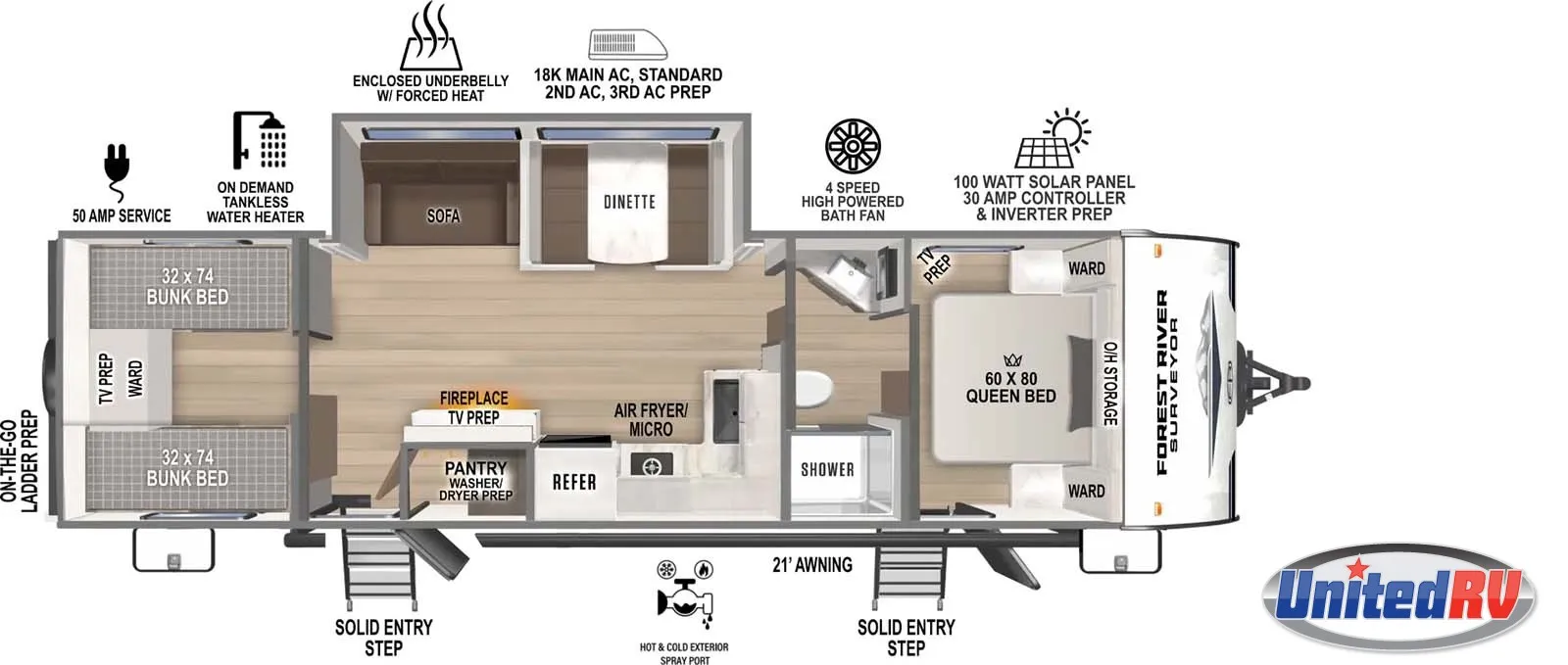 2026 Forest River Surveyor Legend X 29CAMP - Floor plan