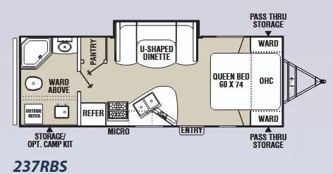 Coachmen Freedom Express 237RBS floor plan