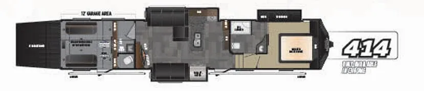 Keystone Fuzion 414 floor plan