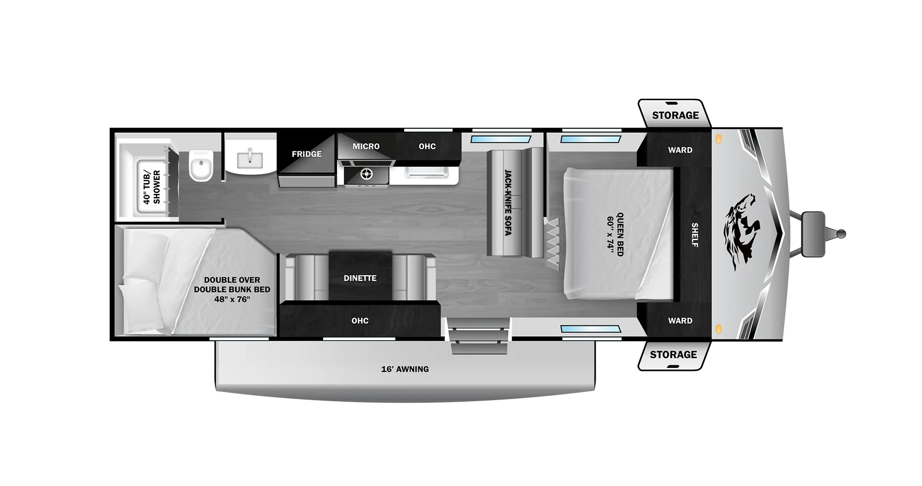 2026 Open Range Open Range Colt 26DB - Floor plan
