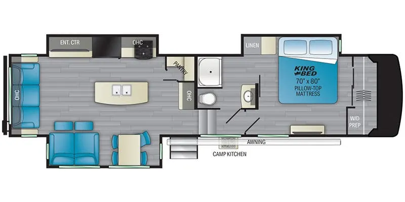 2022 Heartland Milestone 326RL floor plan