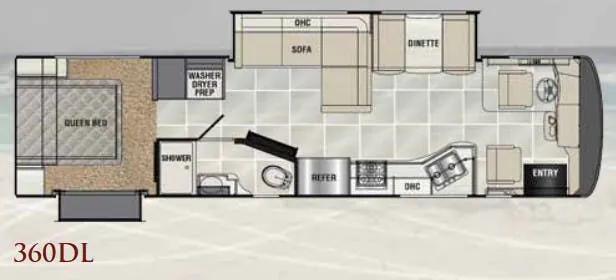 Coachmen Sportscoach Cross Country 360DL floor plan