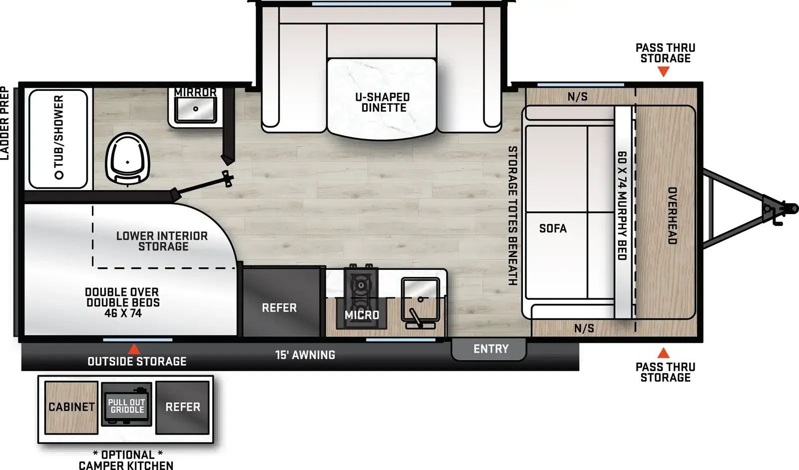 Coachmen Catalina Summit Series 7 7 184BHS floor plan
