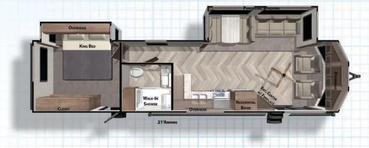 2017 Forest River RV Salem Villa Series 353FLFB - Floor plan