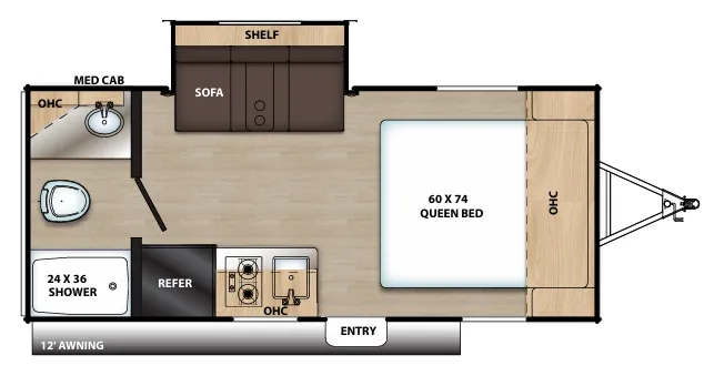 Coachmen Catalina Summit 172FSS floor plan
