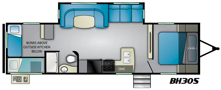 Heartland Pioneer BH305 floor plan