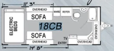 Eclipse Stellar 18CB floor plan