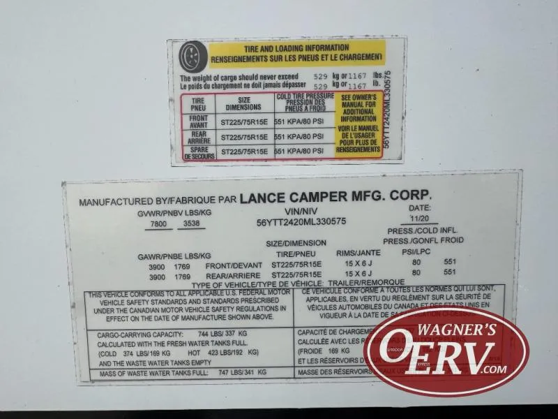 2021 Lance Lance Travel Trailers Used    2465 - Photo 2