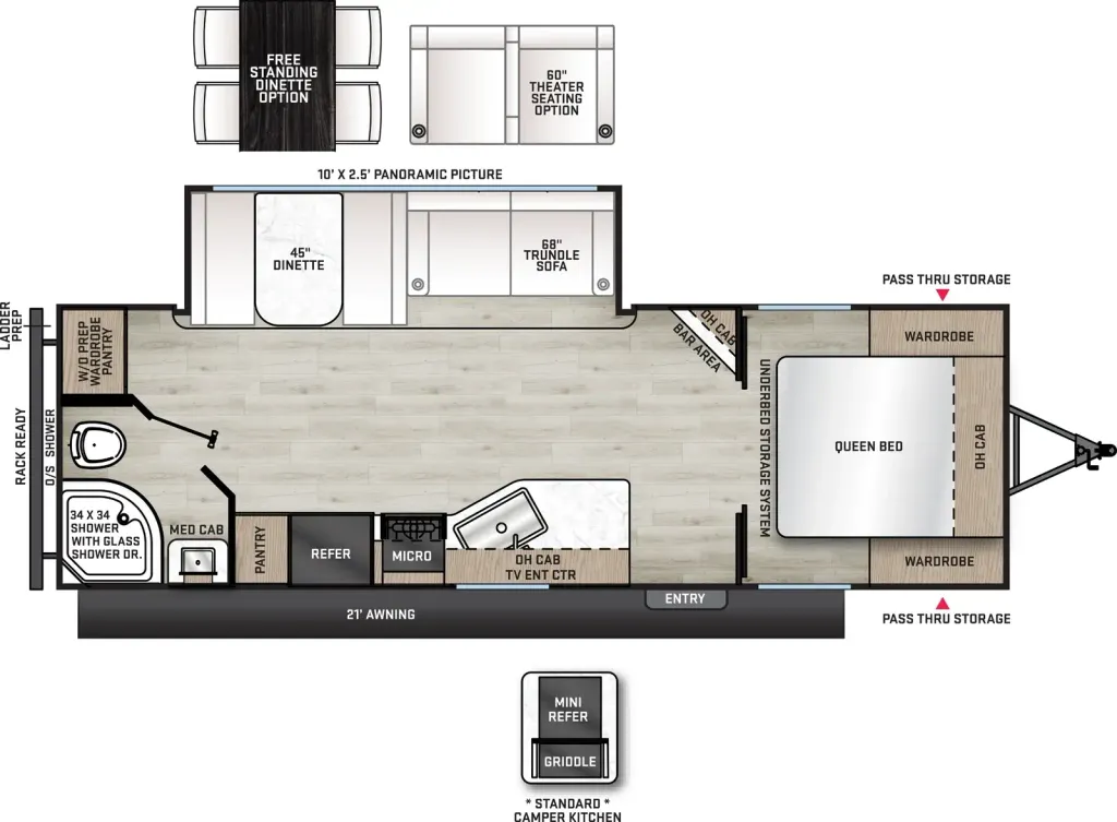 2026 Coachmen Catalina 243RBS floor plan