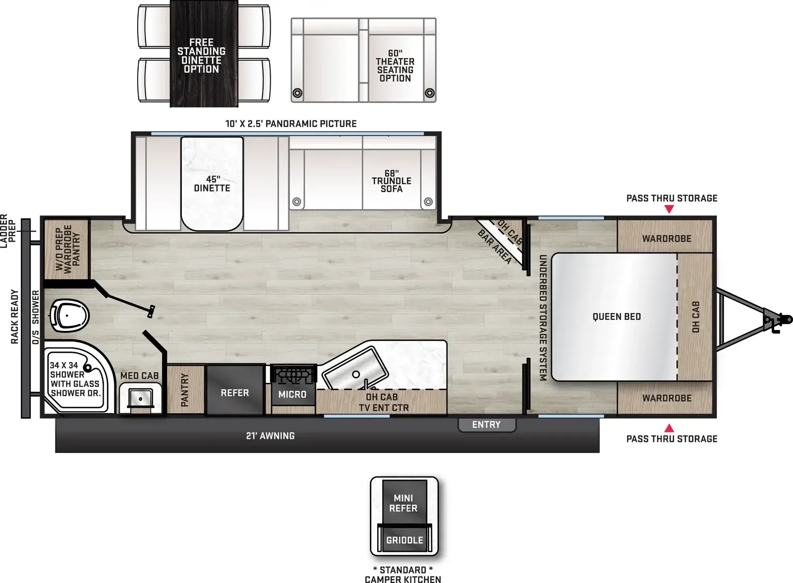 2026 Coachmen Catalina 243RBS - Floor plan