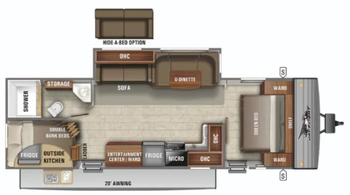 Jayco Jay Flight SLX 8 286BHSW floor plan