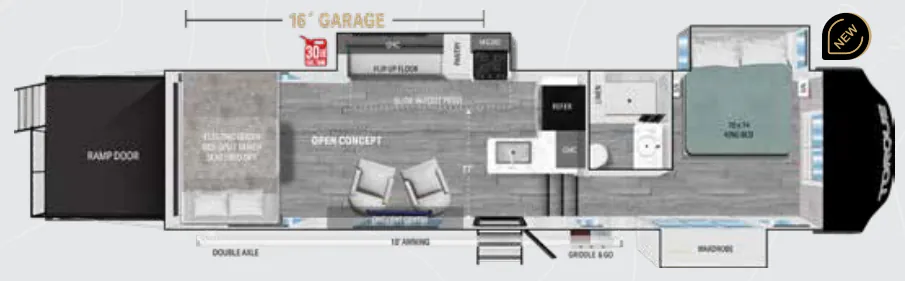 Heartland Torque 316 floor plan