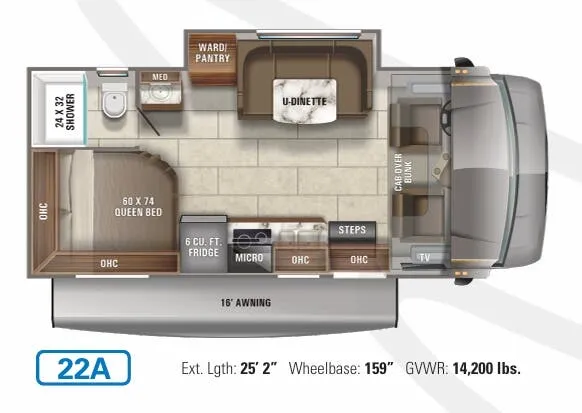 Jayco Redhawk SE 22A floor plan