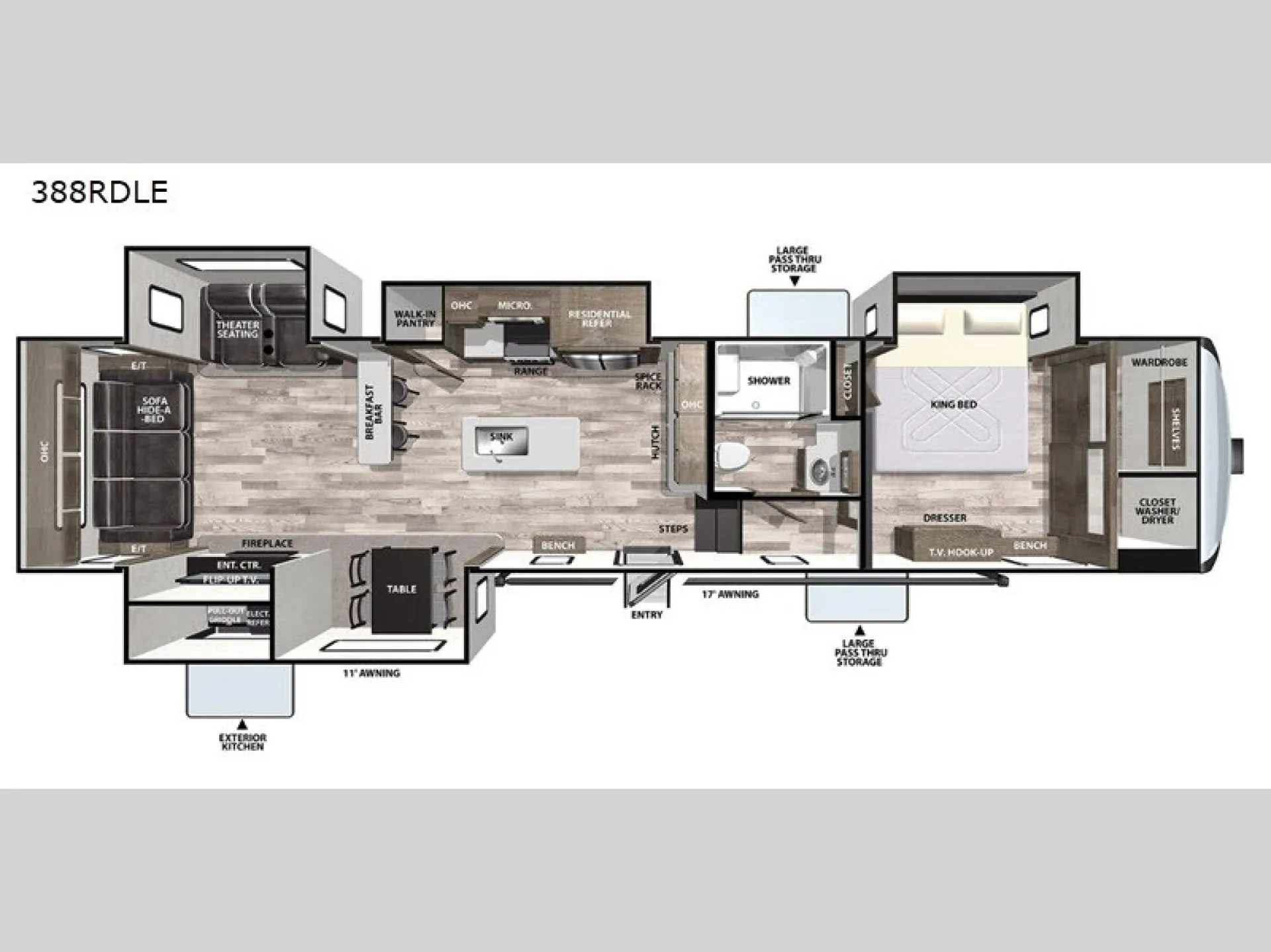 2020 Forest River RV Cardinal Limited 388RDLE - Photo 3