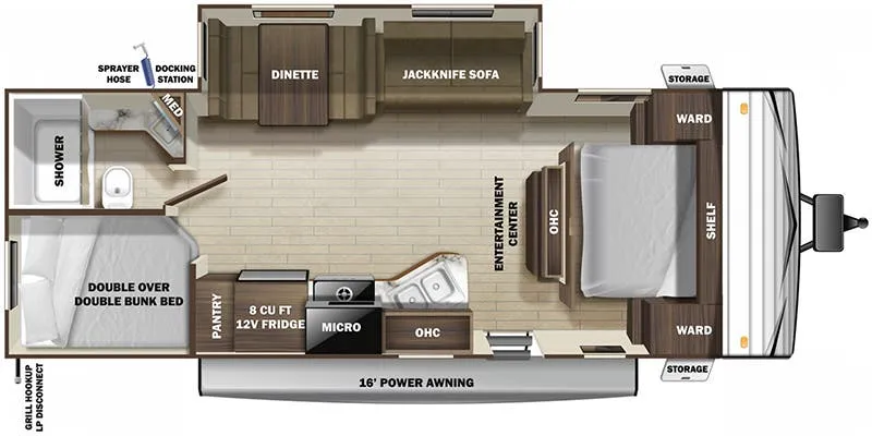 Highland Ridge Open Range Conventional 26BHSW floor plan