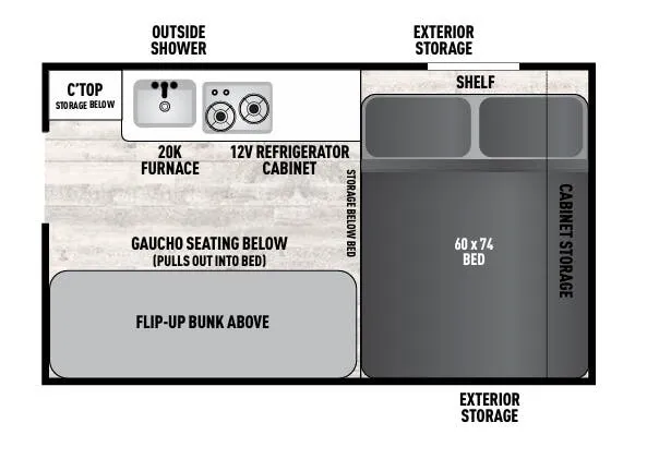 Forest River Viking 12.0 TD XL floor plan