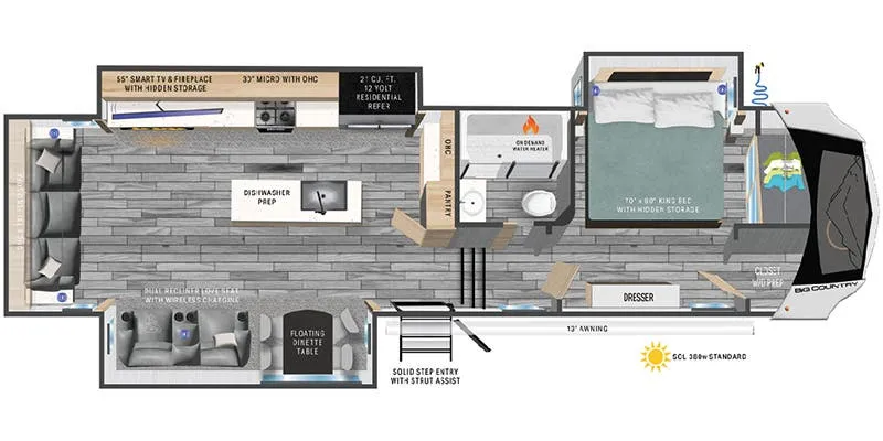 Heartland Big Country BC 3200 RLK floor plan
