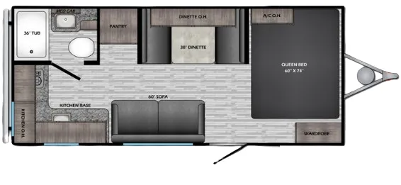 CrossRoads Zinger Lite 18RK floor plan