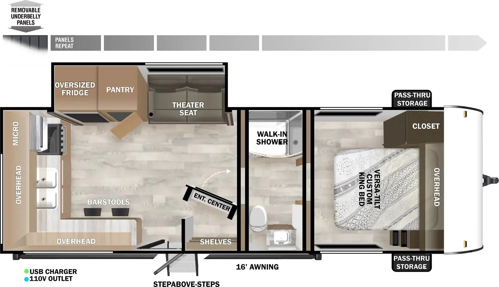 2025 Forest River Salem 22ERAS - Floor plan