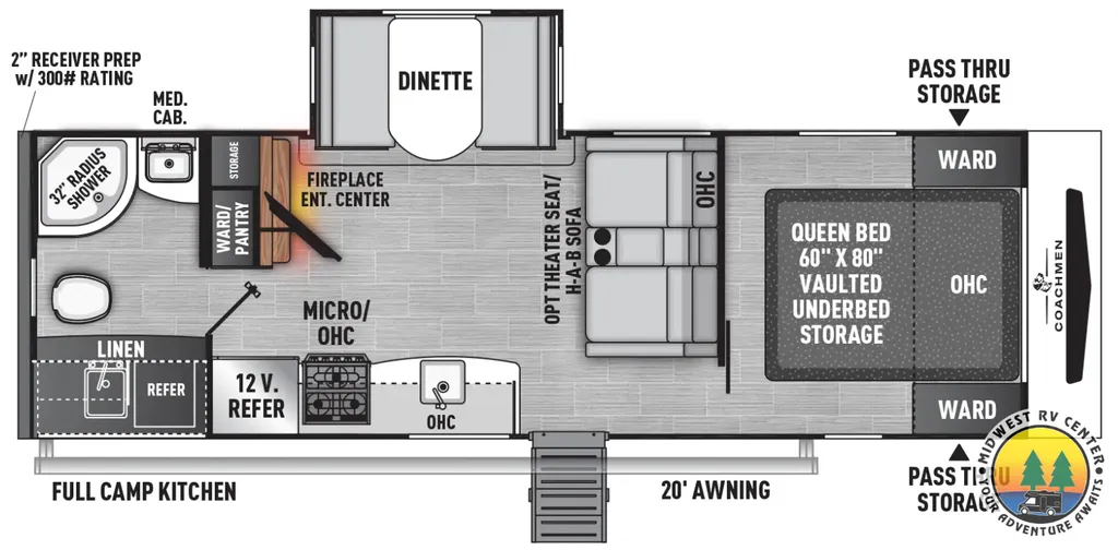 2026 Coachmen Freedom Express 252RBS floor plan