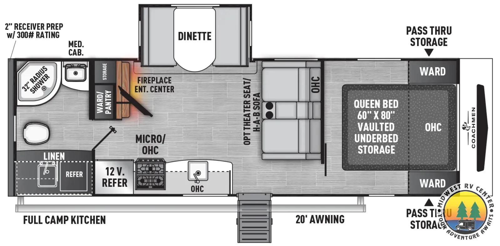 2026 Coachmen Freedom Express 252RBS - Floor plan
