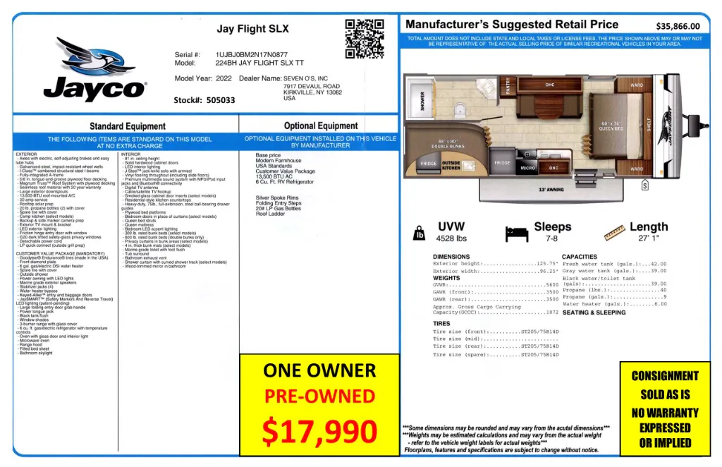2022 Jayco Jay Flight SLX 8 224BH, Photos photo 39