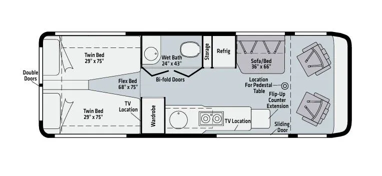 Winnebago Era 70A floor plan