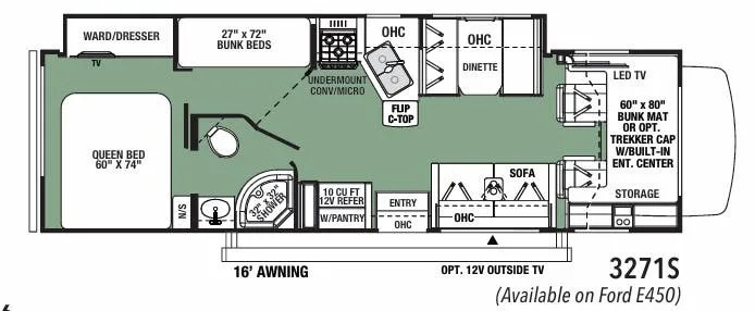Forest River Forester Classic 3271S floor plan