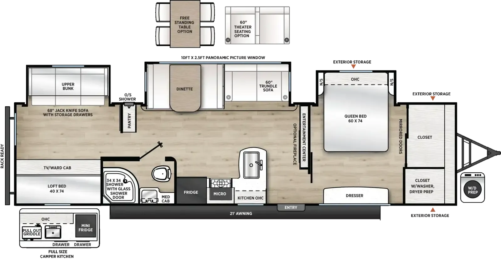 Coachmen Catalina Legacy Edition 343BHTS floor plan