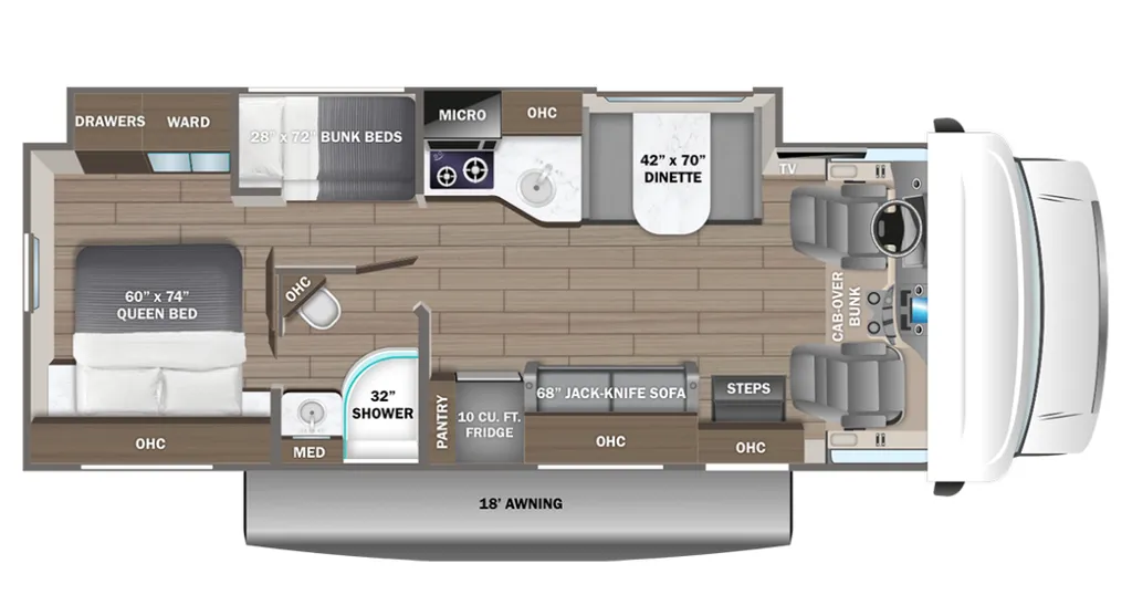 2026 Entegra Coach Odyssey SE 31FF floor plan