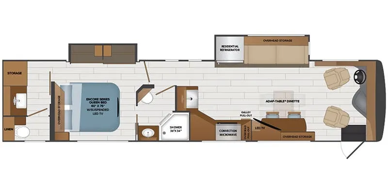 2023 Fleetwood Frontier GTX 39TA - Floor plan