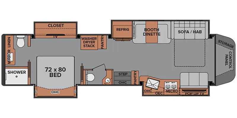 2020 Renegade RV Ikon i4534RX floor plan
