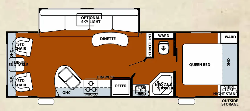 Forest River Cherokee 264U floor plan