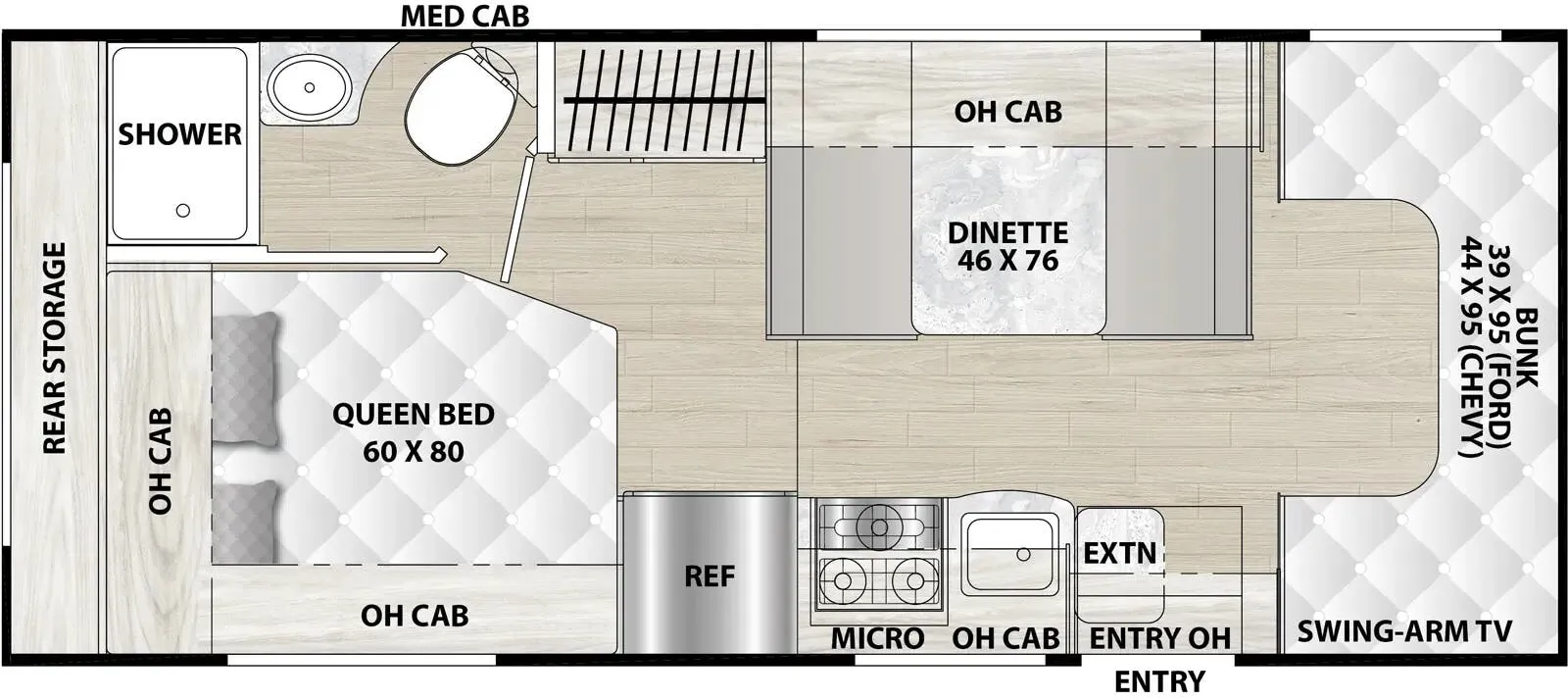 Coachmen Cross Trail XL 23XG floor plan