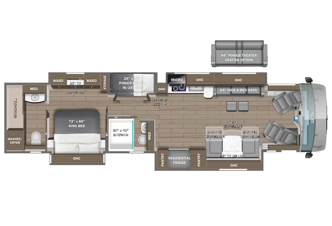 Entegra Coach Aspire 44R floor plan