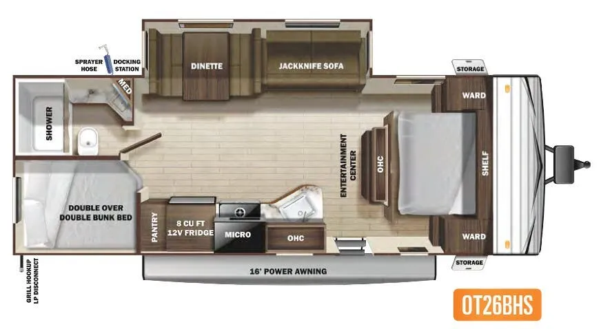 Highland Ridge Open Range Conventional 26BHS floor plan