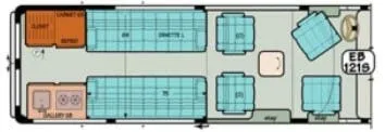 Sportsmobile Sprinter 121S floor plan