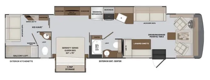 2026 Holiday Rambler Invicta 36Y - Floor plan